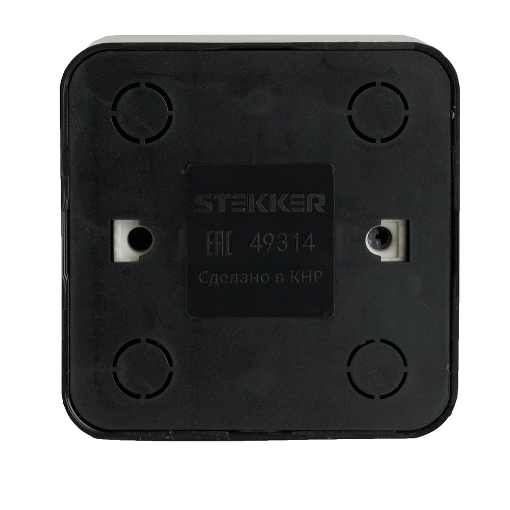 Розетка 1-местная с/з открытой установки, STEKKER, 250В, 16А, IP20, серия София, черный, MST16-11-02 (49314) - Viokon.com