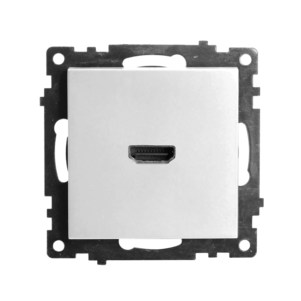 Розетка HDMI 2.1, Type A  (механизм), STEKKER GLS00-7118-01, серия Катрин, белый (50058) - Viokon.com