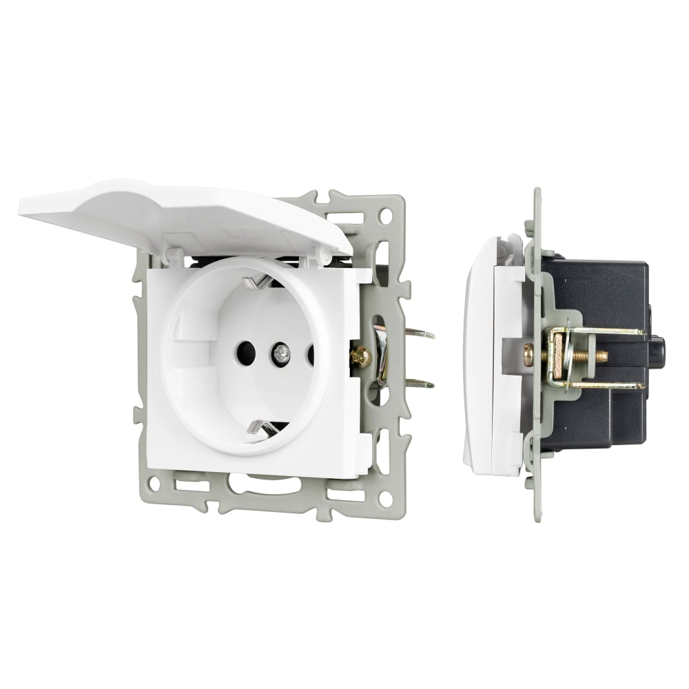 Механизм розетки влагозащищённый SCT-MCP-PL-WH (250V, 16A) (Arlight, -) 043745 - Viokon.com