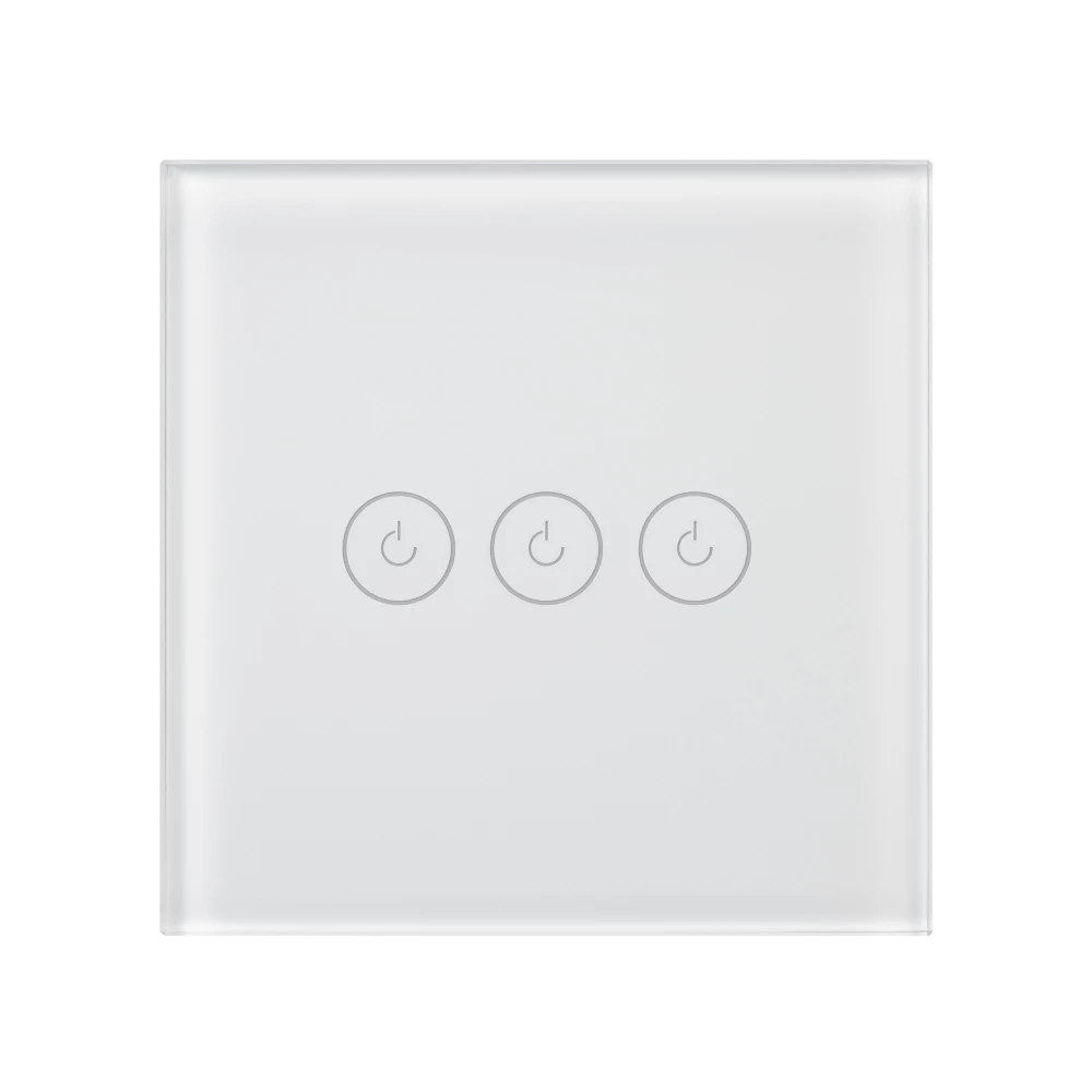 Выключатель сенсорный SWT-OMALI-S03-ZB-WH (250V, 10A, Zigbee) (Arlight, Стекло) 050042 - Viokon.com