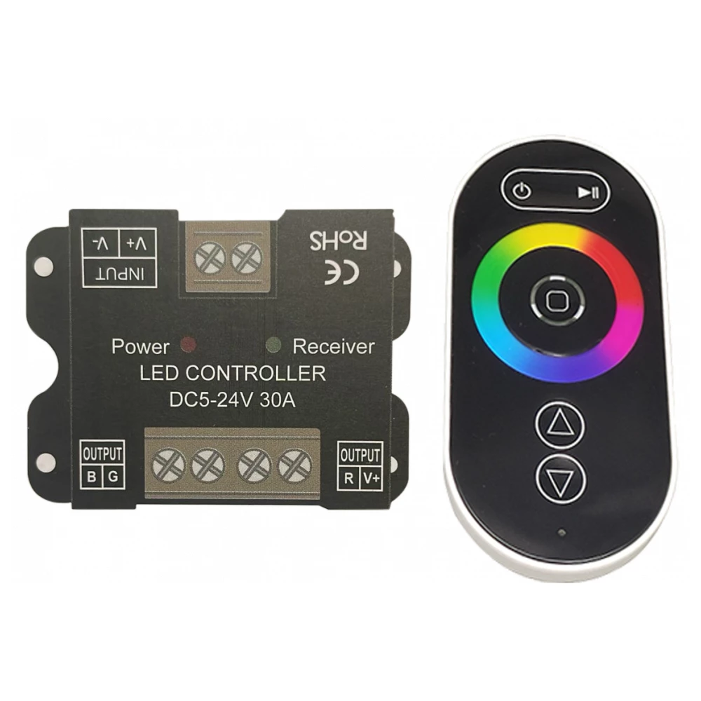 Контроллер RGB LED CONTROLLER DC 5-24V 30А с сенсорным ПДУ - Viokon.com