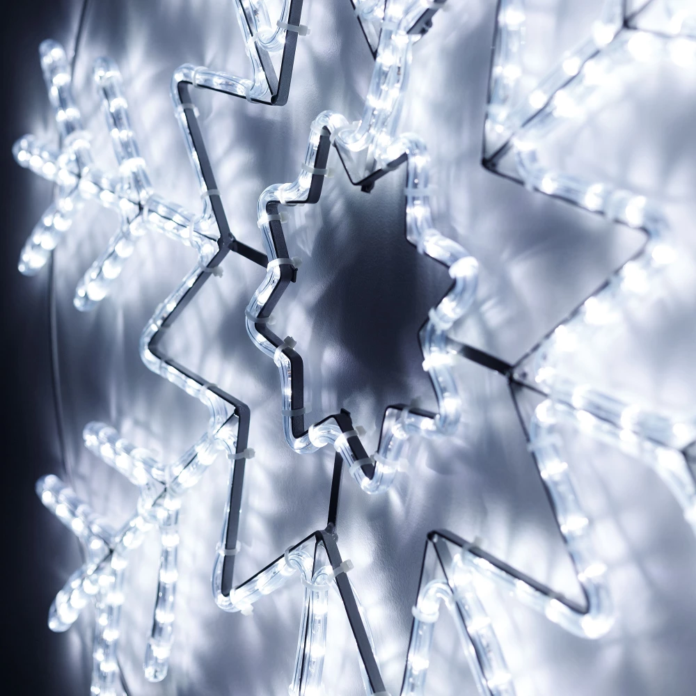 Фигура светодиодная ARD-SNOWFLAKE-M8-950x950-540LED White (230V, 33W) (Ardecoled, IP65) 034254 - Viokon.com