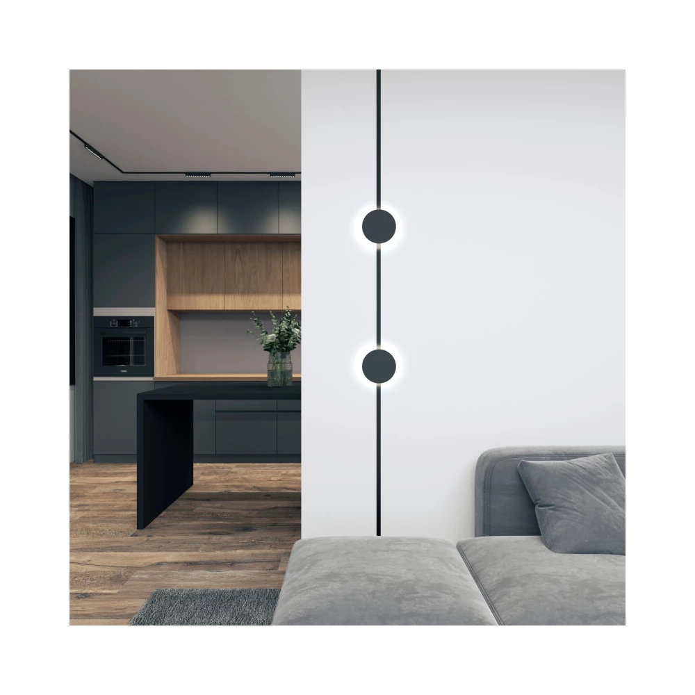 DK5320-BK Светильник для трека Air серия Reflex 3000 со светодиодом 180H23мм 48V DC 5W RA90 120 3000K IP20 черный алюминий - Viokon.com