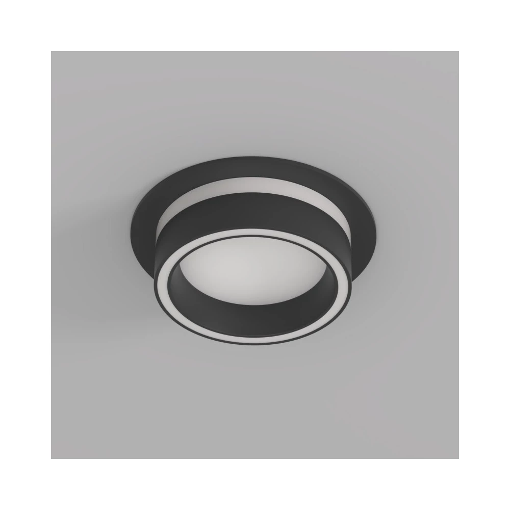 DK2100-BK Встраиваемый светильник NIKO IP 20 до 15 Вт GX53 LED черный акрил алюминий - Viokon.com