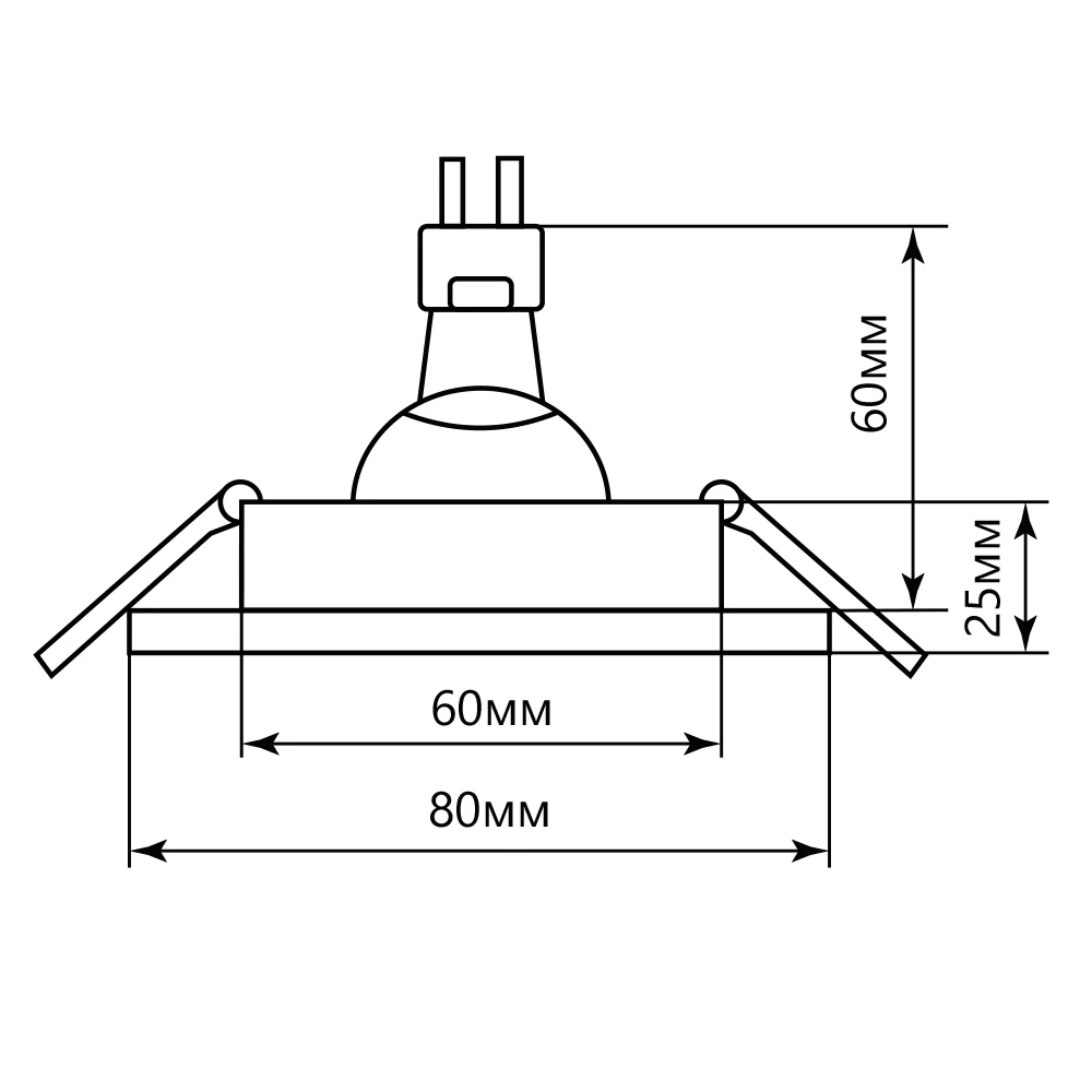 Светильник встраиваемый Feron DL10 потолочный MR16 G5.3 белый (15109) - Viokon.com