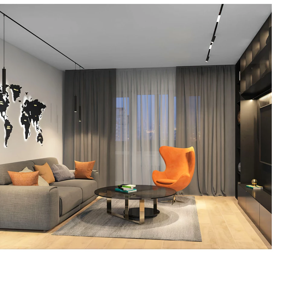 DK8008-BK Подвесной светильник SMART SPOT 9W DIM 2700K-6000K черный - Viokon.com