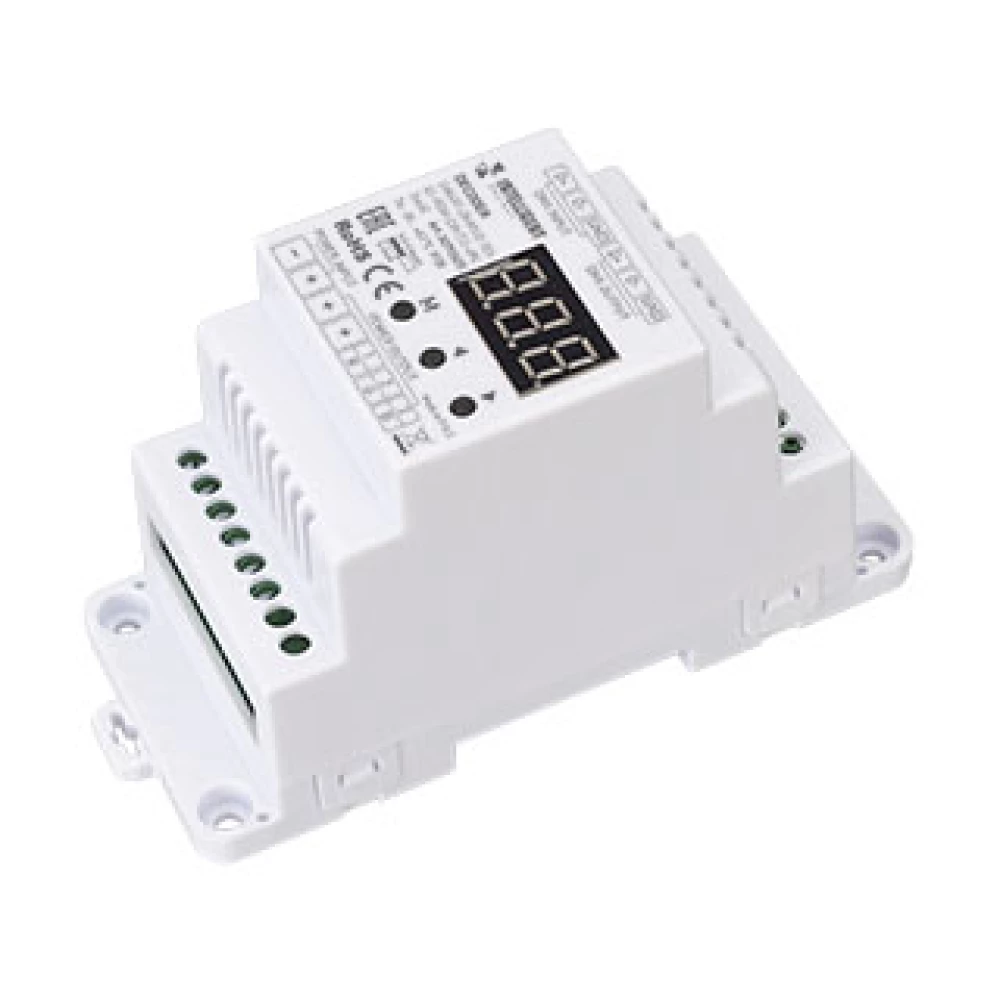 INTELLIGENT ARLIGHT Декодер SMART-DMX512-103-62-RDM-DIN (12-48V, 3x6A) (IARL, IP20 Пластик, 5 лет) 027126(1) - Viokon.com