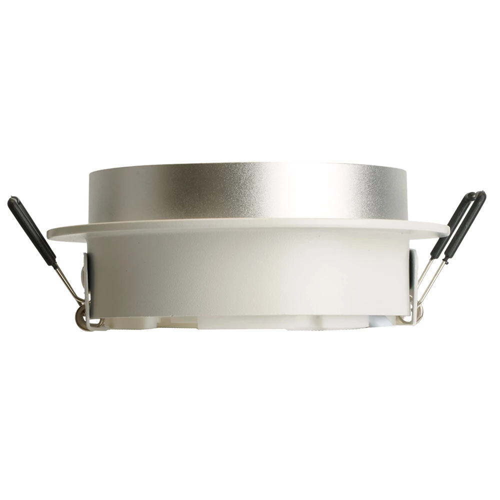 Светильник встраиваемый Feron DL507 потолочный GX53 белый + серебро круг (51353) - Viokon.com