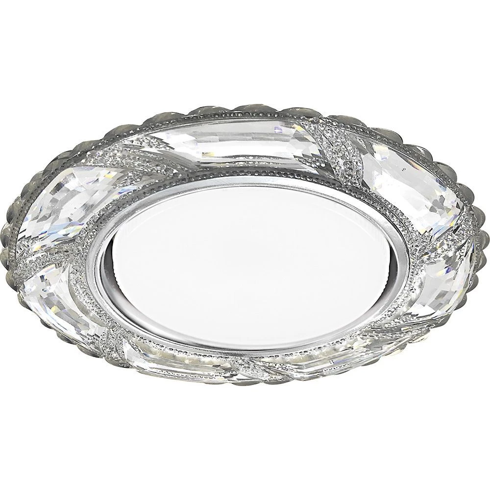 Светильник встраиваемый с белой LED подсветкой Feron CD4031 потолочный GX53 без лампы, прозрачный (32658) - Viokon.com