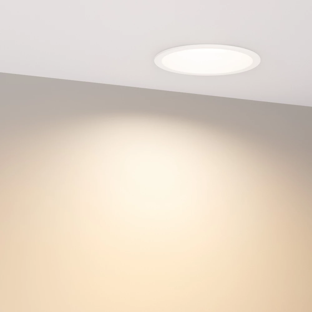 Светильник MS-BREEZE-BUILT-R104-12W Warm3000 (WH, 90 deg, 230V) (Arlight, IP20 Металл, 3 года) 036615 - Viokon.com