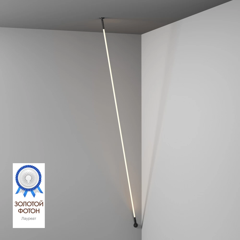 DK7505-BK Cветильник-трос в оплетке FLEX со светодиодом 5м 24V DC 86W 360 3000К IP20 черный Цветопередача ampampgt90 Световой поток 3850Лм - Viokon.com