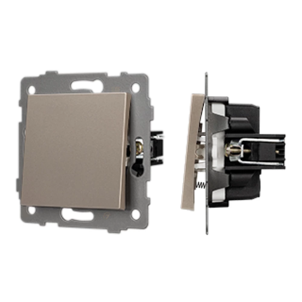 Механизм выключателя одноклавишный самовозвратный SWT-MKR1-PL-GD-V (250V, 10A) (Arlight, -) 049882 - Viokon.com