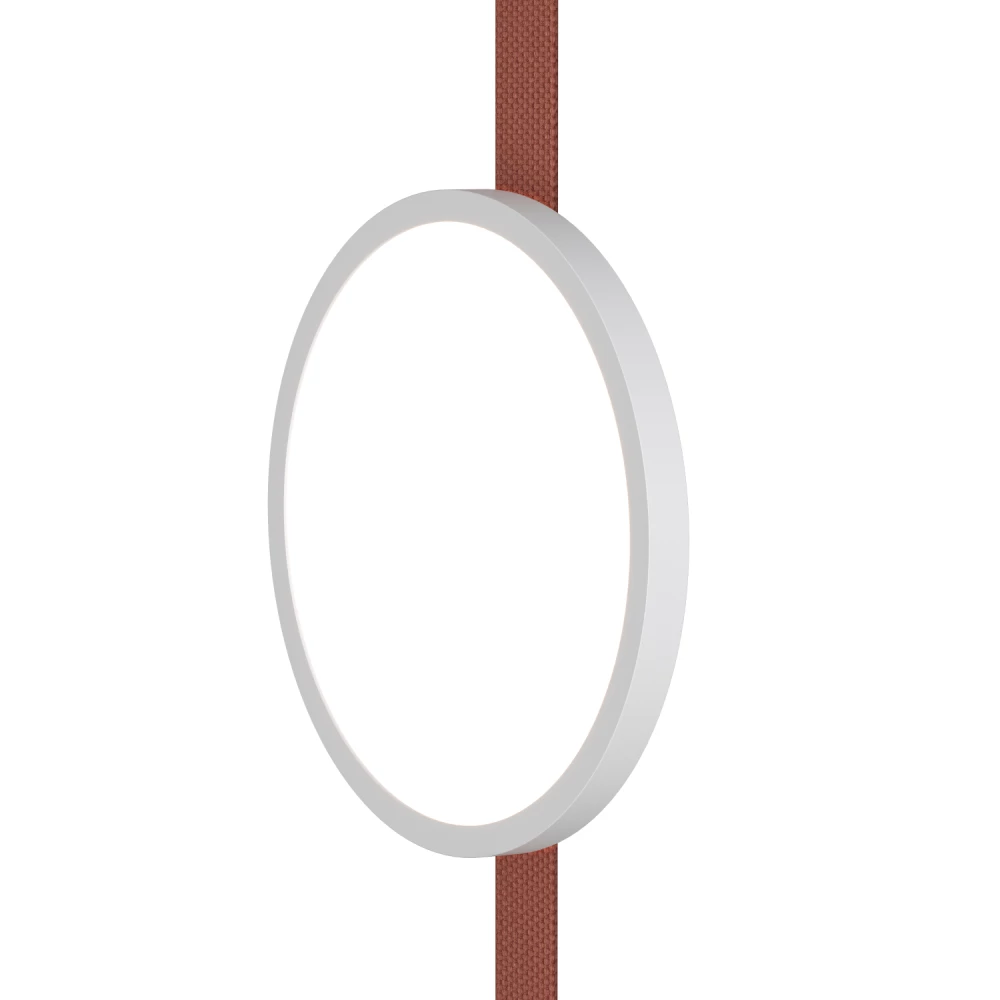 DK5567-WHBK Cветильник для трека-ремня Belty серия Flow со светодиодом D168H295мм 48V DC 10W RA90 120 3000K IP20 белый с черным алюминий - Viokon.com