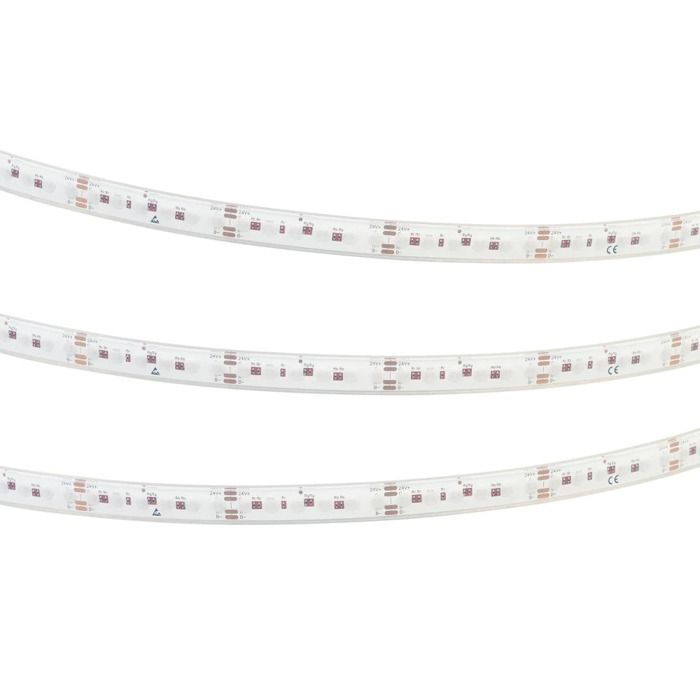 Лента герметичная DOT-PFS-X120-12mm 24V RGB (14 W/m, IP68, 5m) (Arlight, 5 лет) 058096 - Viokon.com