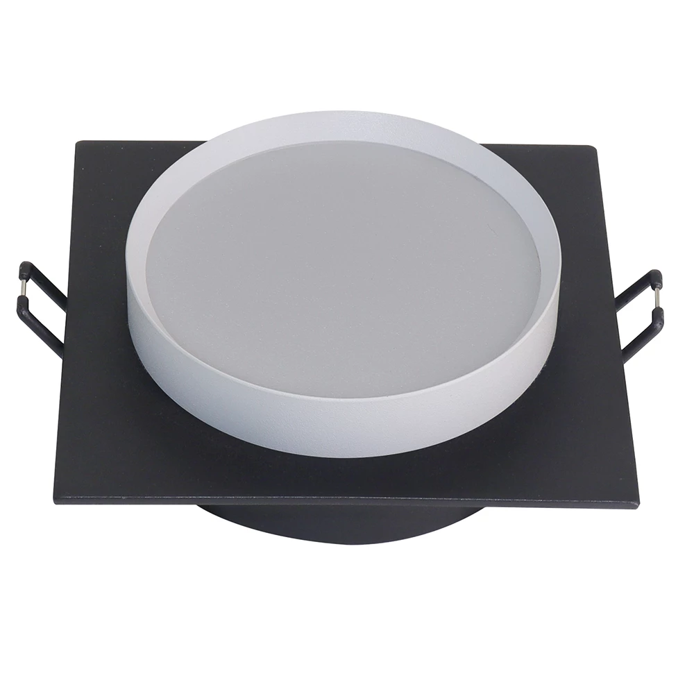 Светильник встраиваемый Feron DL506 потолочный GX53 черный + белый квадрат (51360) - Viokon.com