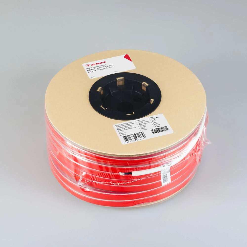 Лента герметичная RTW-PS-A160-10mm 24V Warm3000 (12 W/m, IP67, 2835, 50m) (Arlight, 12 Вт/м, IP67) 024559(2) - Viokon.com
