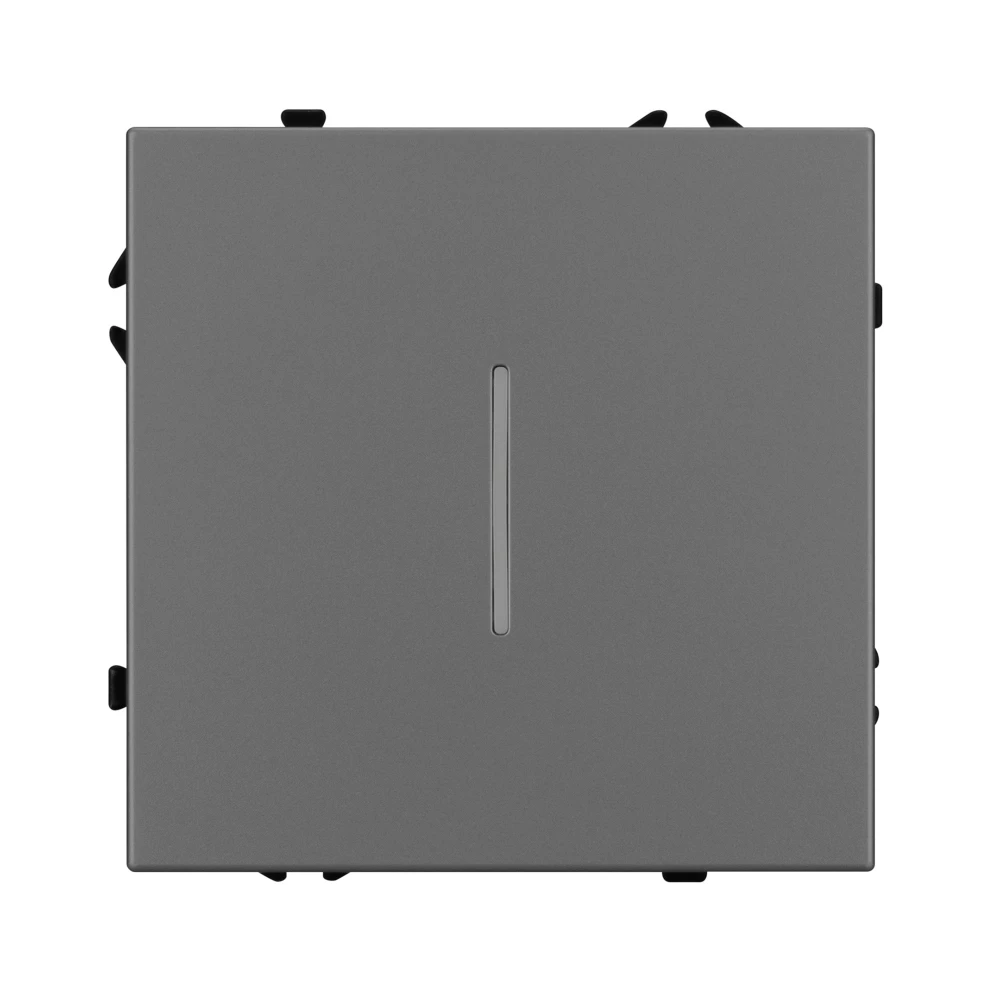 Механизм выключателя одноклавишный непроходной LED SWT-NOBE-MK01-SFPL-L-GR (230V, 10A) (Arlight, Серый базальт) 054260 - Viokon.com