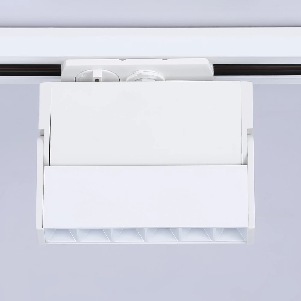 Трековый однофазный светодиодный светильник GL6811 WH белый LED 6W 3000K 24° 115*22*87 - Viokon.com