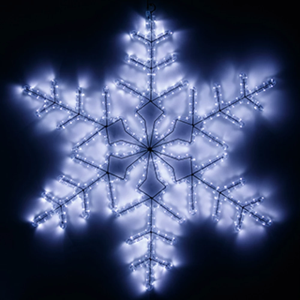 Фигура светодиодная ARD-SNOWFLAKE-M3-920x920-432LED White (230V, 27W) (Ardecoled, IP65) 025306 - Viokon.com