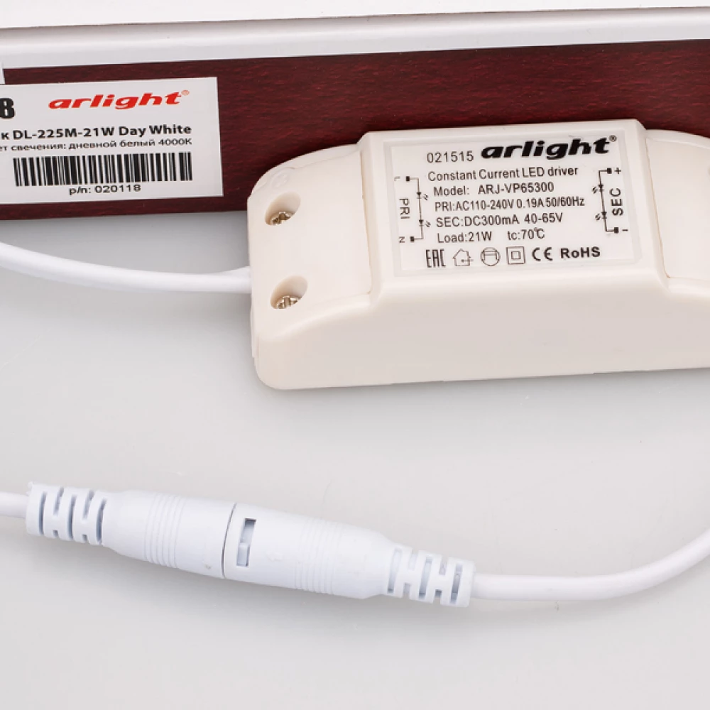 Светильник DL-225M-21W Day White (Arlight, IP40 Металл, 3 года) 020118 - Viokon.com