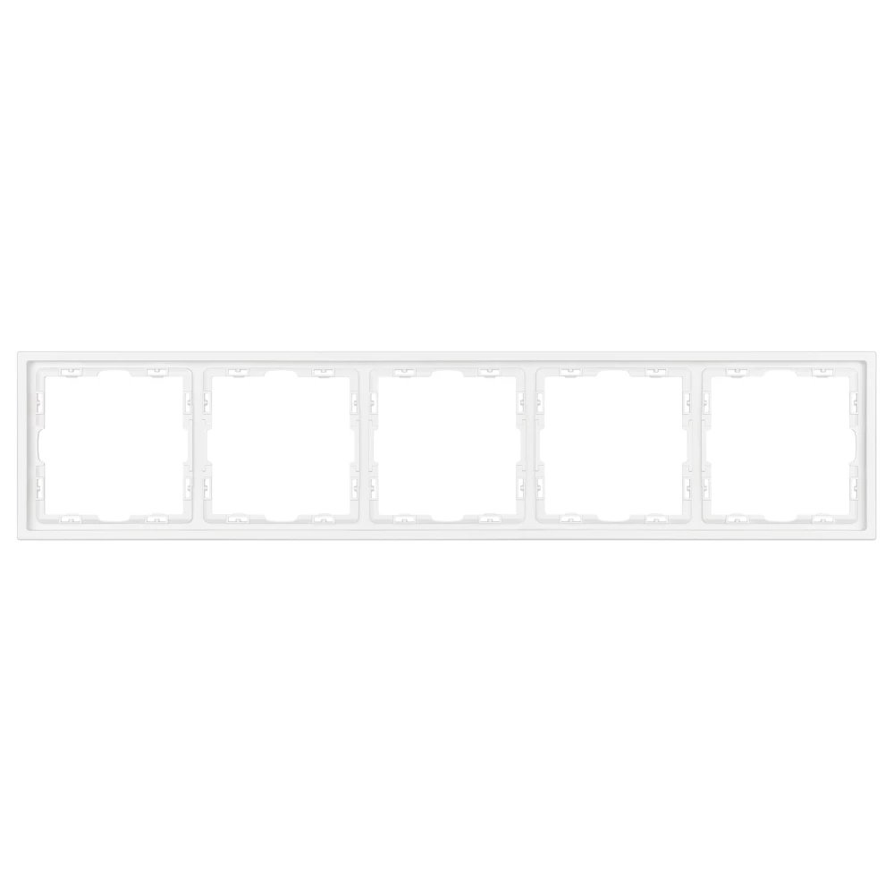Рамка пластиковая FRM-NOBE-SFPL-5-WH (Arlight, Белый кварц) 054227 - Viokon.com