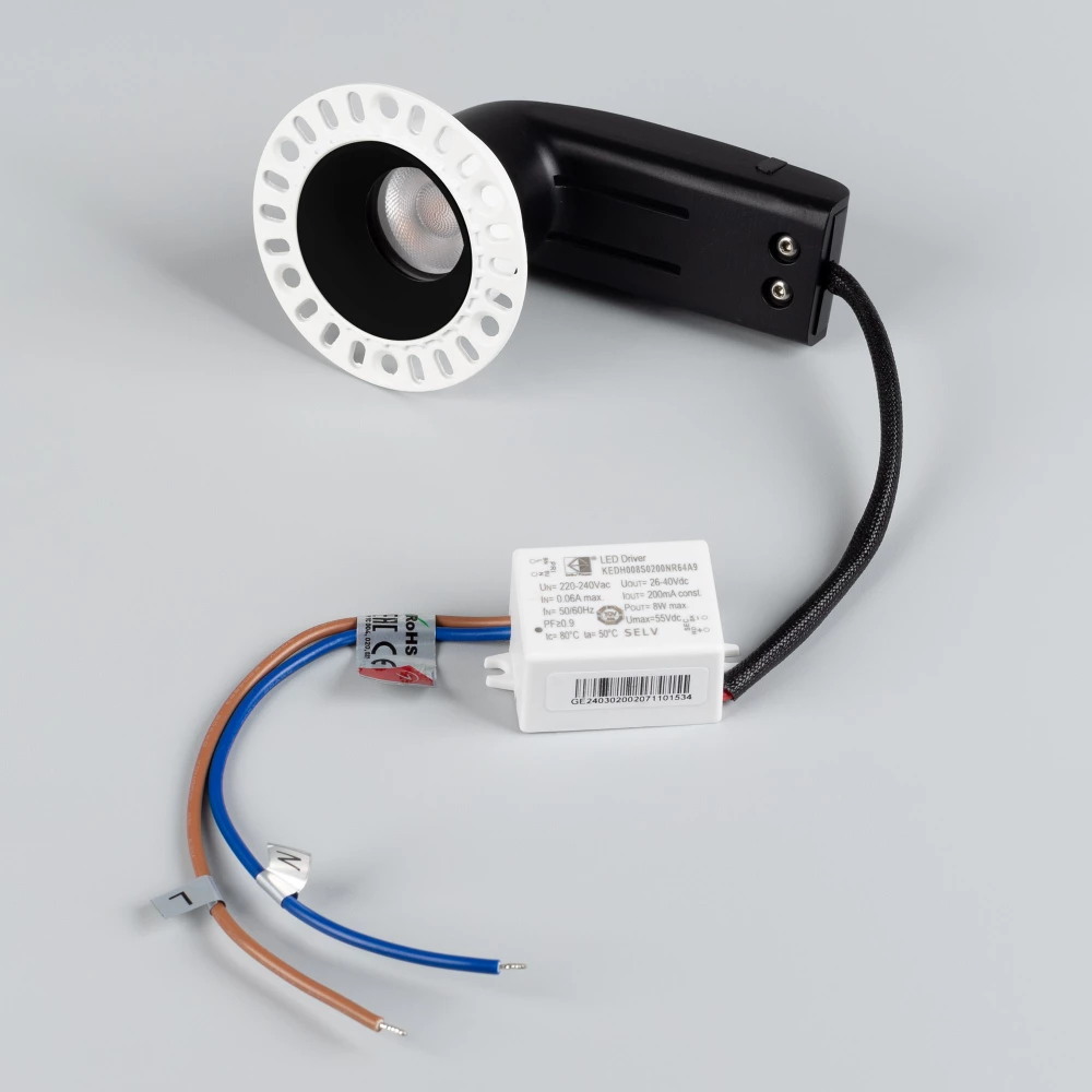 Светильник MS-RIALTO-TRIMLESS-R40-9W Warm3000 (BK, 36deg, 230V) (Arlight, IP20 Металл, 5 лет) 047775 - Viokon.com
