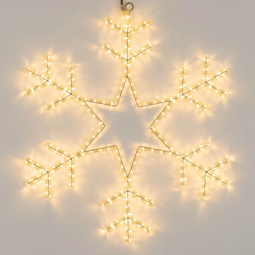 Фигура светодиодная ARD-SNOWFLAKE-M4-750x750-324LED Warm (230V, 18W) (Ardecoled, IP65) 034252 - Viokon.com