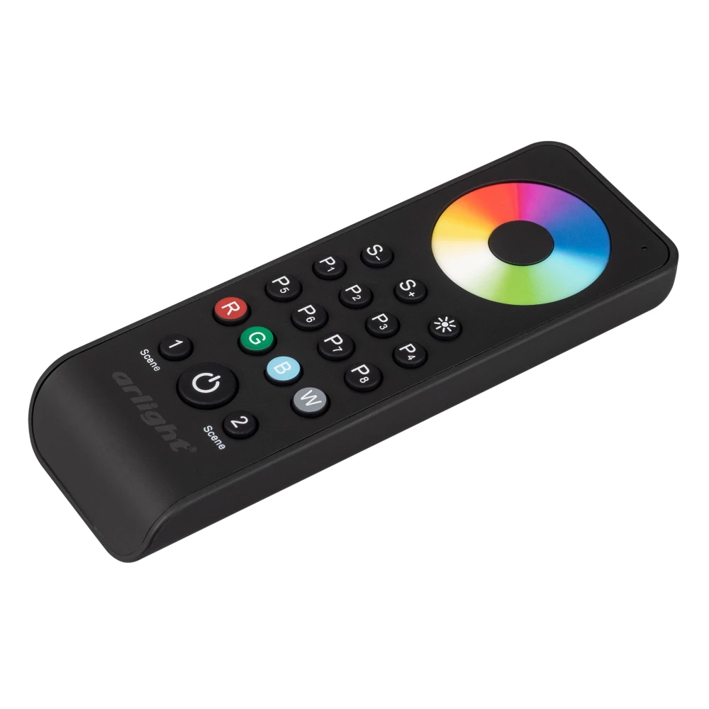 Пульт SMART-R43-RGBW Black (1 зона, 2.4G) (Arlight, IP20 Пластик, 5 лет) 031937 - Viokon.com