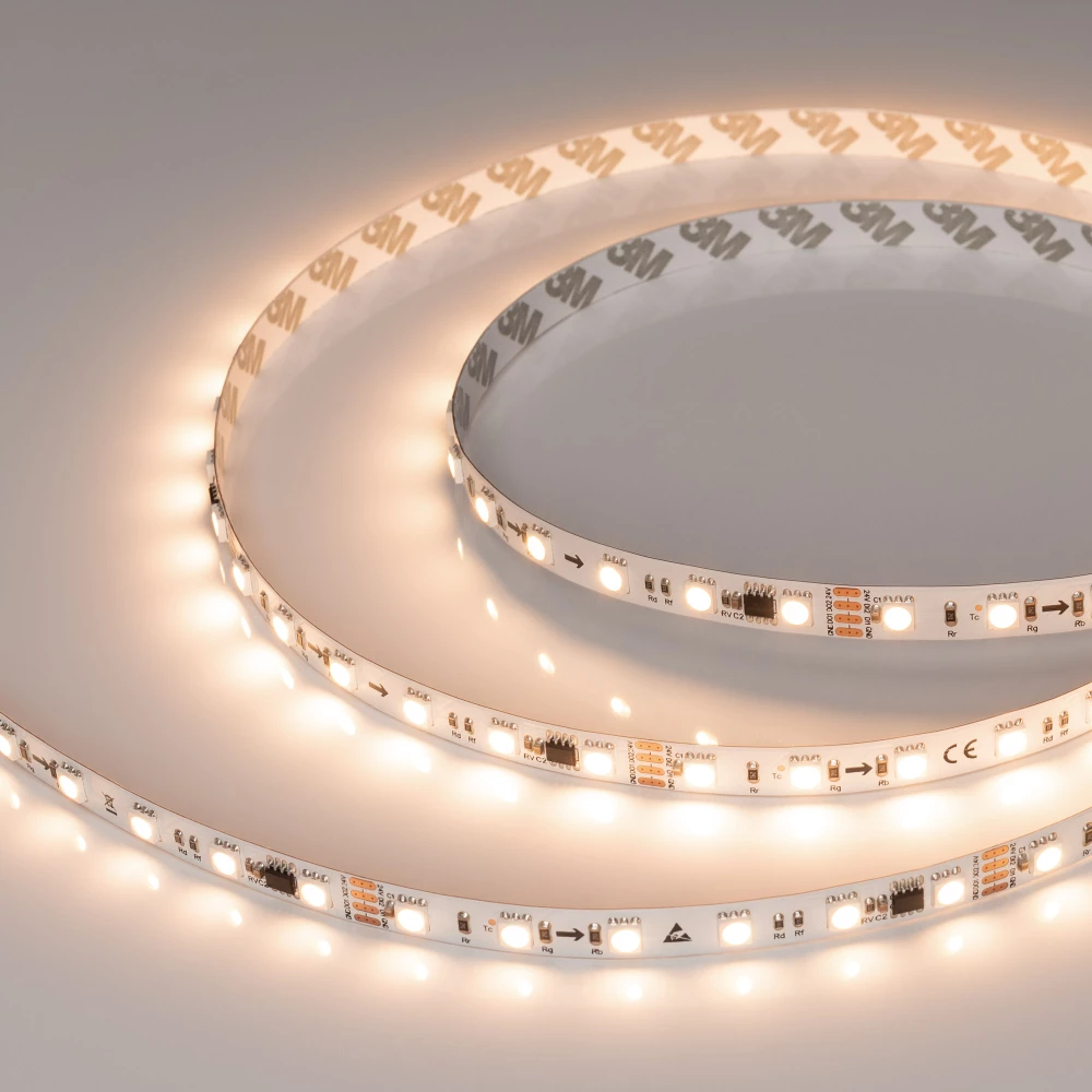 Лента SPI-B60-10mm 24V Warm3000-PX6-RAM (15 W/m, IP20, 5060, 5m) (Arlight, бегущий огонь) 039040 - Viokon.com