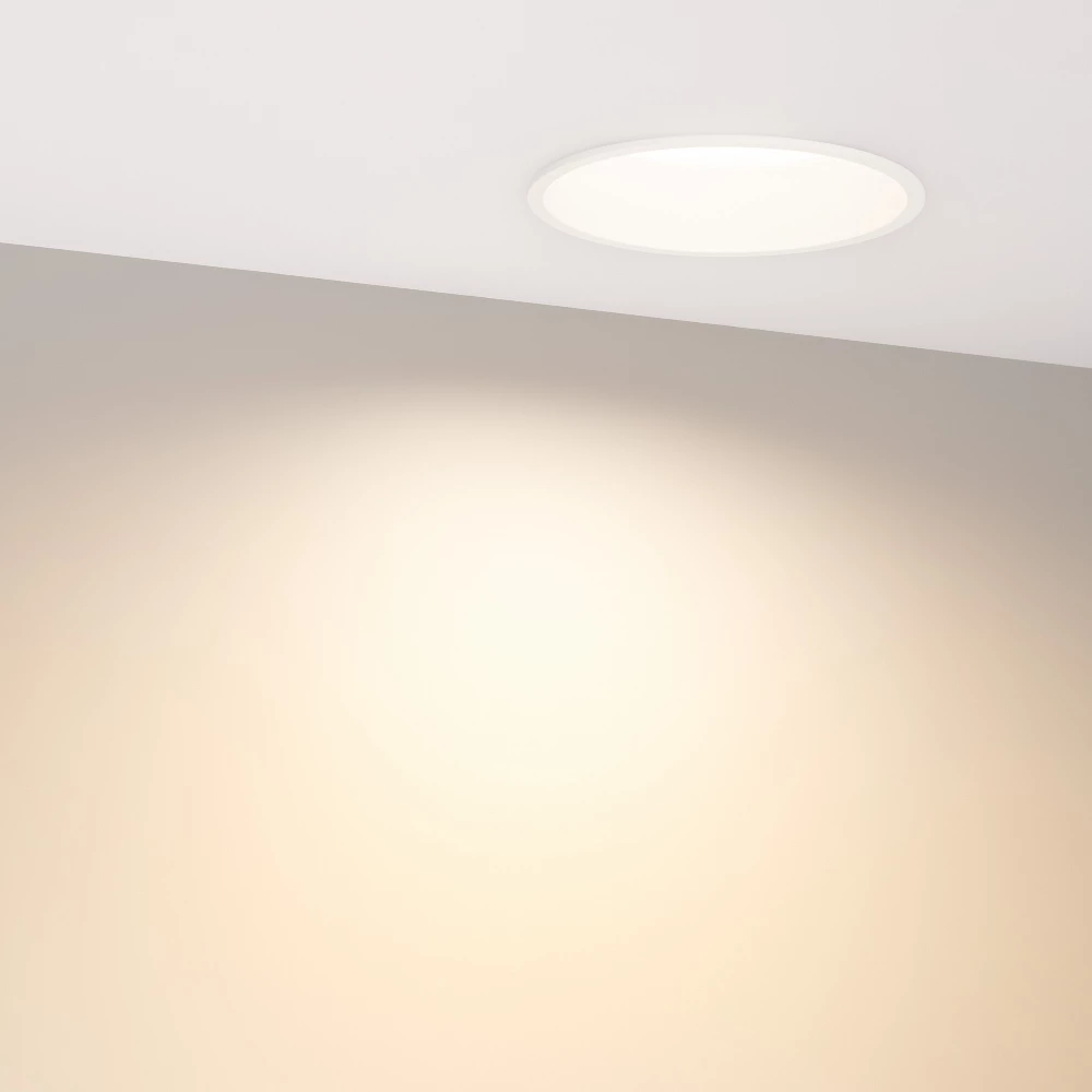 Светильник MS-BREEZE-BUILT-R125-16W Warm3000 (WH, 90 deg, 230V) (Arlight, IP20 Металл, 5 лет) 036614(1) - Viokon.com