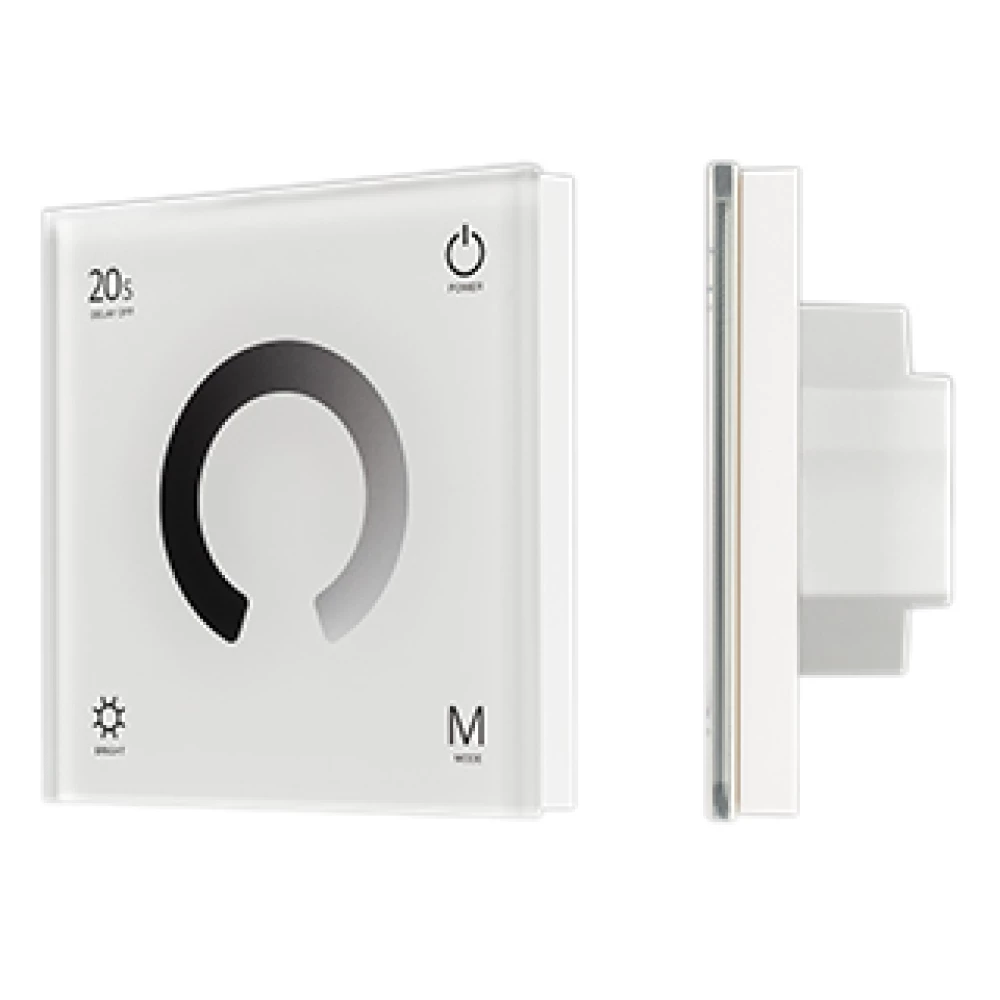 Панель SMART-P4-DIM-G-IN White (12-24V, 4x3A, Sens, 2.4G) (Arlight, IP20 Пластик, 5 лет) 034774 - Viokon.com