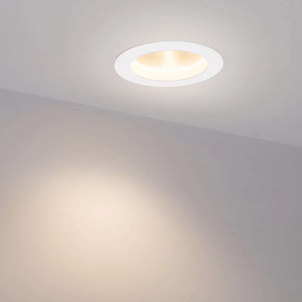 Светодиодный светильник LTD-105WH-FROST-9W Warm White 110deg (Arlight, IP44 Металл, 3 года) 021067 - Viokon.com