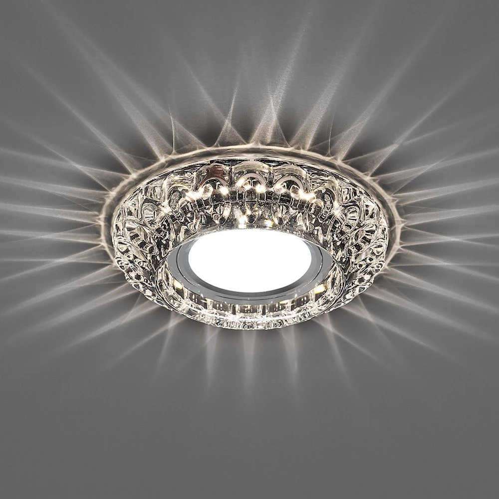 Светильник встраиваемый с LED подсветкой Feron CD987 потолочный MR16 G5.3 прозрачный (32664) - Viokon.com