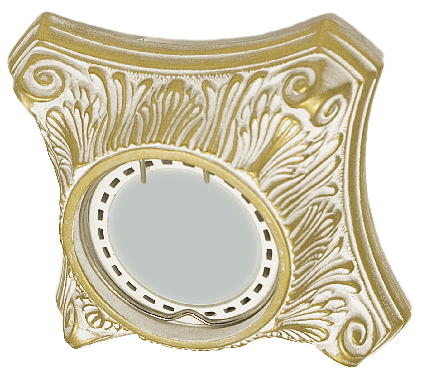 Встраиваемый гипсовый декоративный светильник RD-009 Wh/G - Viokon.com