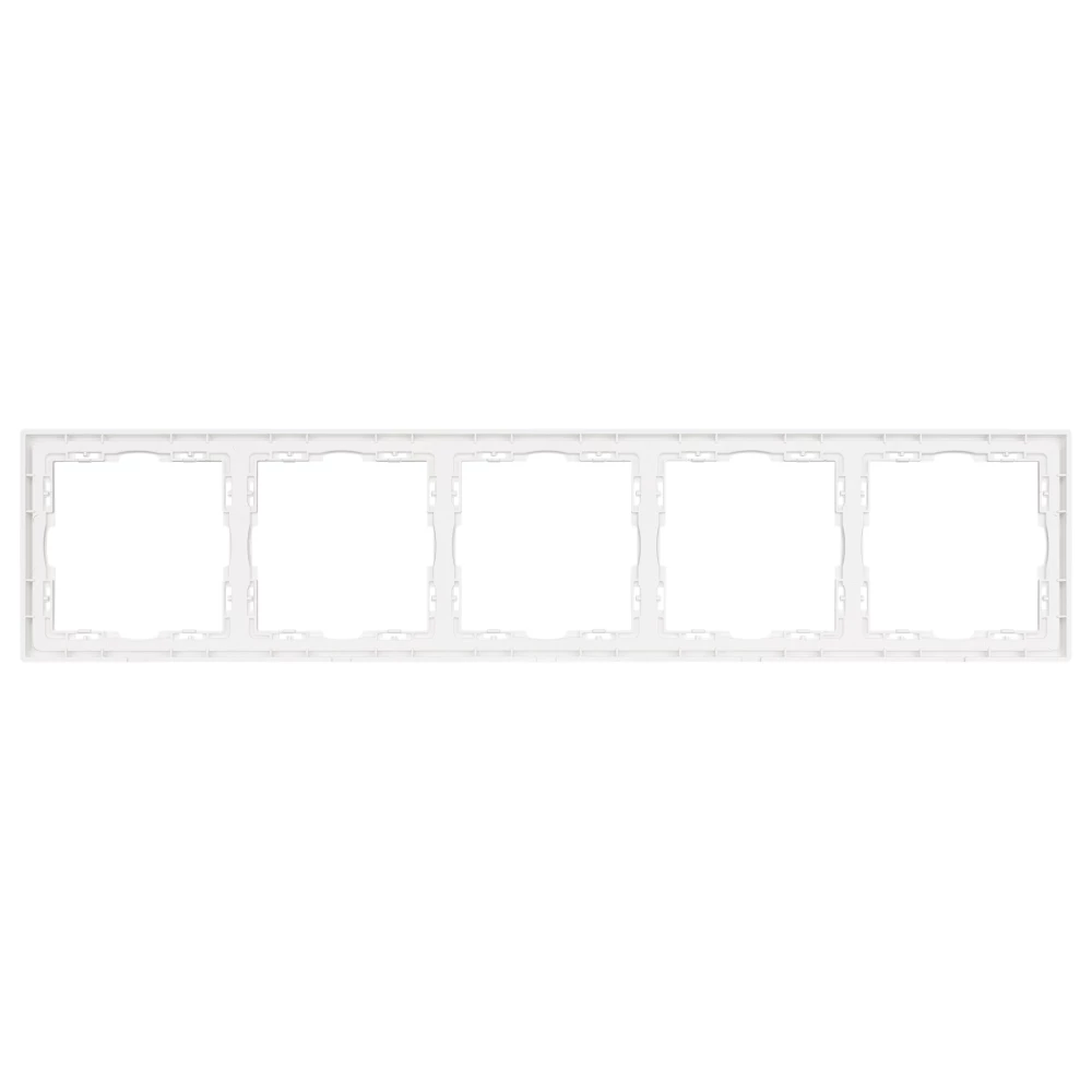 Рамка пластиковая FRM-NOBE-SFPL-5-WH (Arlight, Белый кварц) 054227 - Viokon.com