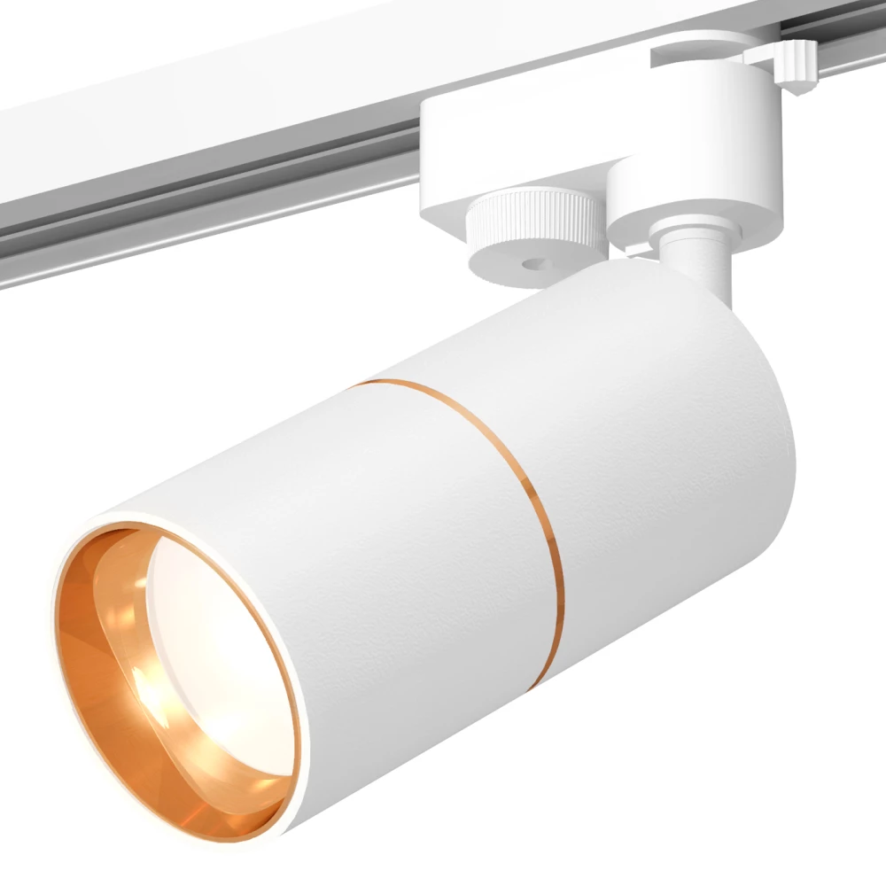 Комплект трекового однофазного светильника XT6301020 SWH/PYG белый песок/золото желтое полированное MR16 GU5.3 (A2520,C6301,A2062,C6301,N6113) - Viokon.com