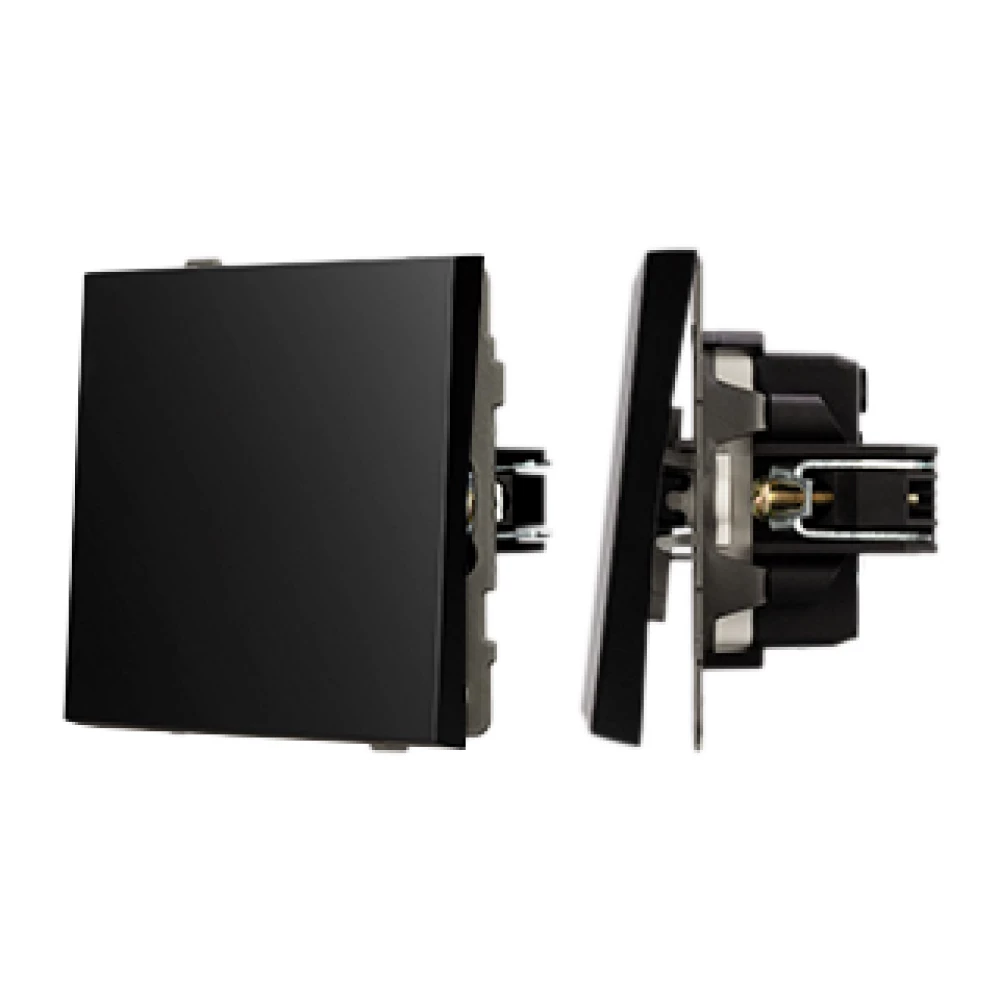 Механизм выключателя одноклавишный непроходной SWT-TENDO-MK01-PL-BK (230V, 10A) (Arlight, Черный) 054035 - Viokon.com