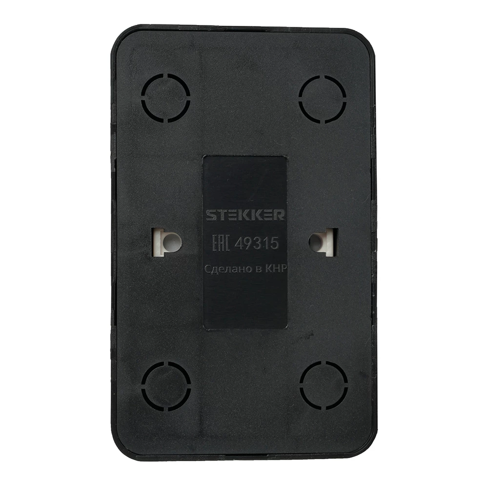 Розетка 2-местная б/з открытой установки, STEKKER, 250В, 10А, IP20, серия София, черный, MST10-12-02 (49315) - Viokon.com