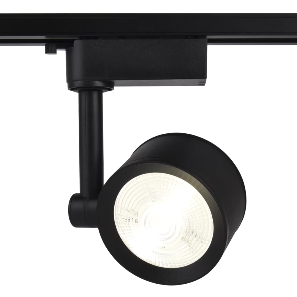 Трековый однофазный светодиодный светильник GL6392 BK черный LED 12W 4200K 24° - Viokon.com