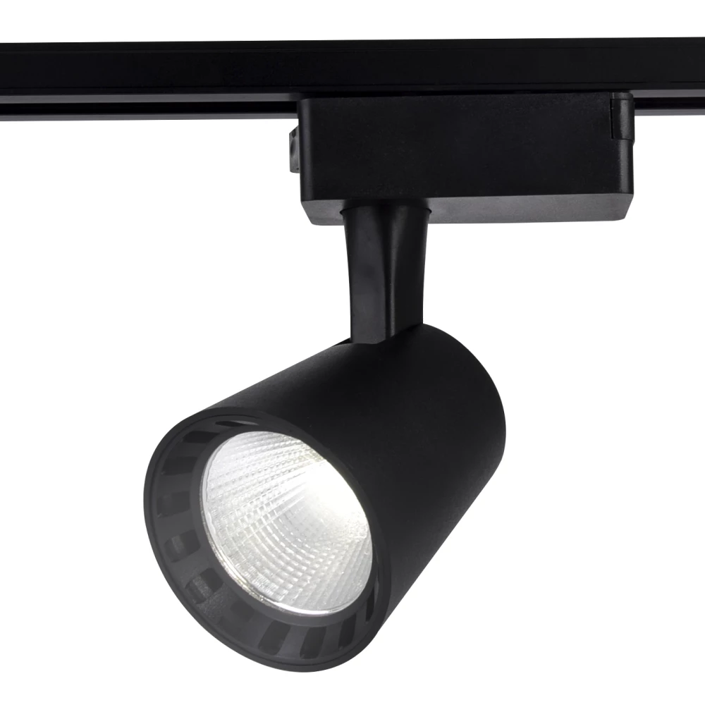 Трековый однофазный светодиодный светильник GL5978 BK черный LED 24W 4200K 24° - Viokon.com