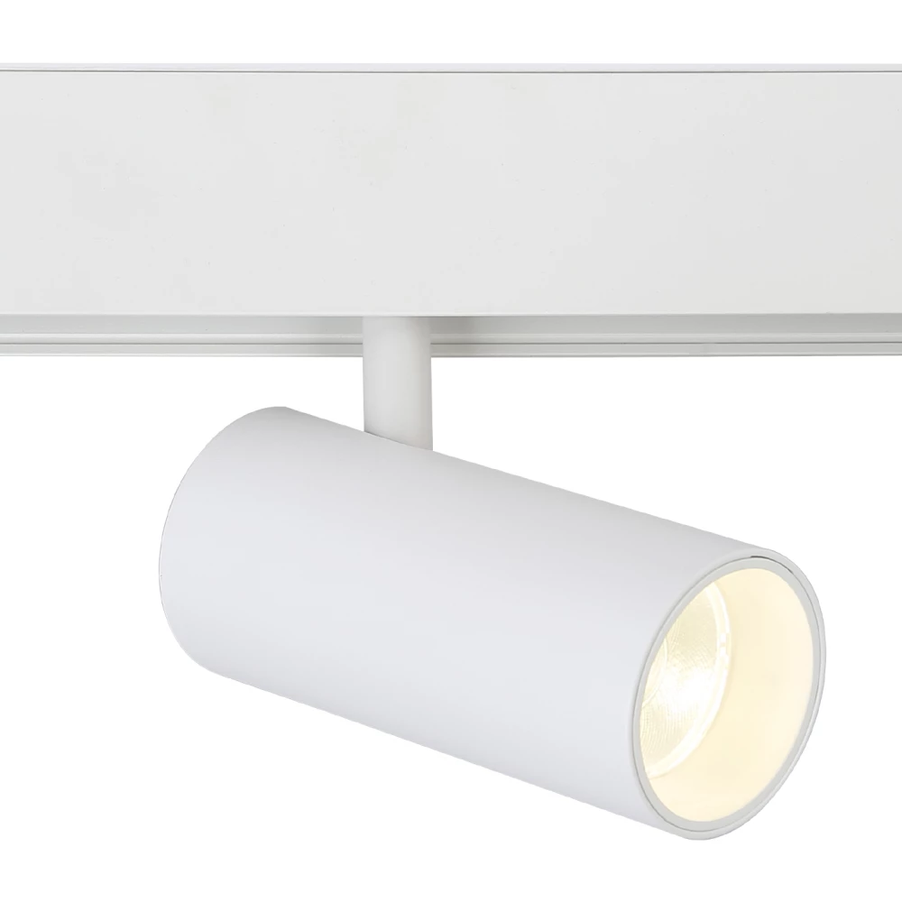 Светильник светодиодный трековый для шинопровода Magnetic GL3828 WH белый IP20 15W 4200K 48V 24° D57*128 - Viokon.com