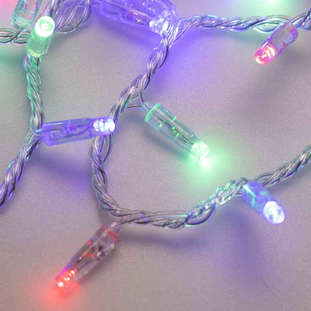 Светодиодная гирлянда ARD-STRING-CLASSIC-10000-CLEAR-100LED-LIVE RGB (230V, 7W) (Ardecoled, IP65) 025793 - Viokon.com