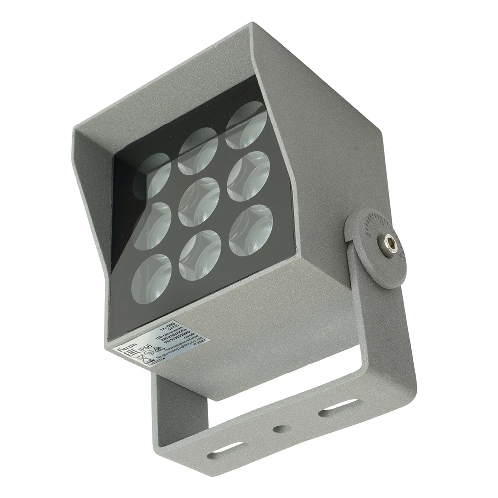 Светодиодный светильник ландшафтно-архитектурный Feron LL-896  AC220-240 9W синий IP66 квадрат (51700) - Viokon.com