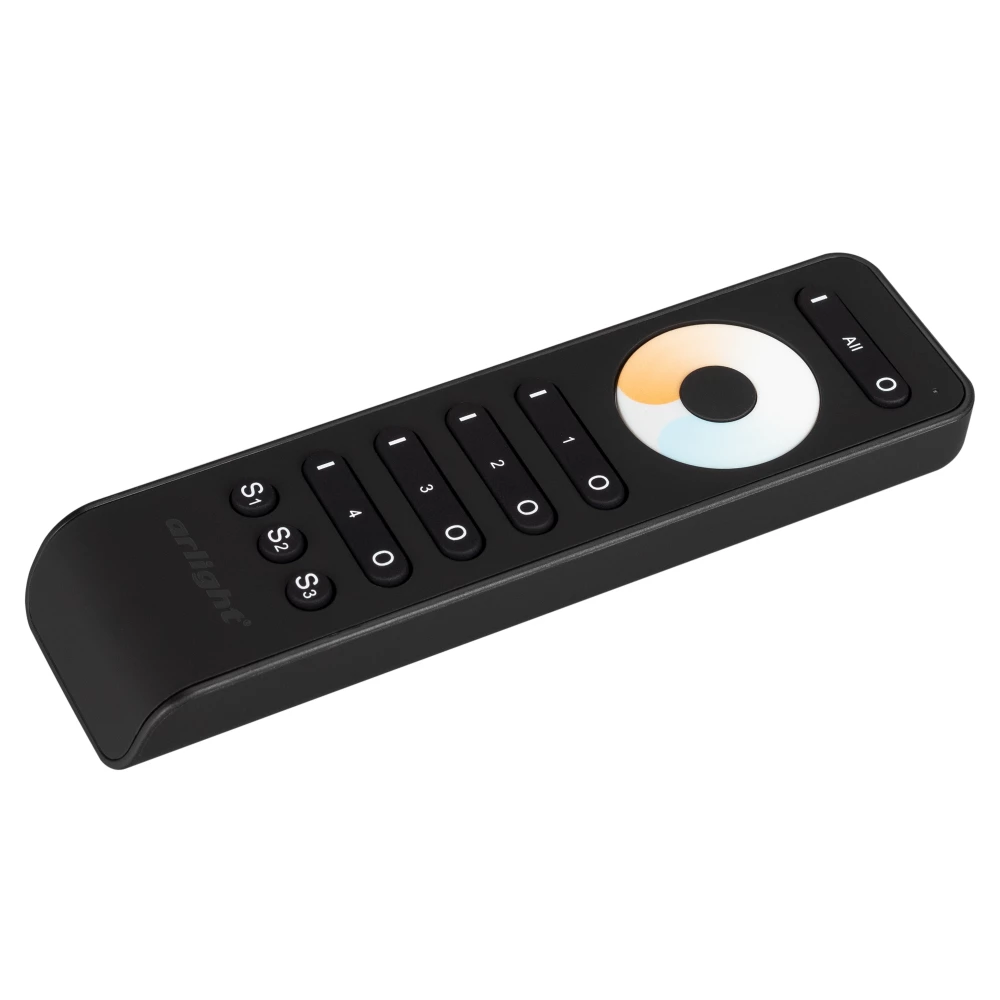 Пульт SMART-R33-MIX Black (4 зоны, 2.4G) (Arlight, IP20 Пластик, 5 лет) 032942 - Viokon.com
