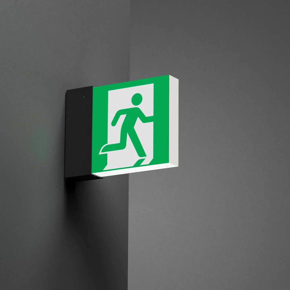 Световой указатель EMG-MARK-S-3H-BK (Arlight, IP40 Металл, 5 лет) 059801 - Viokon.com