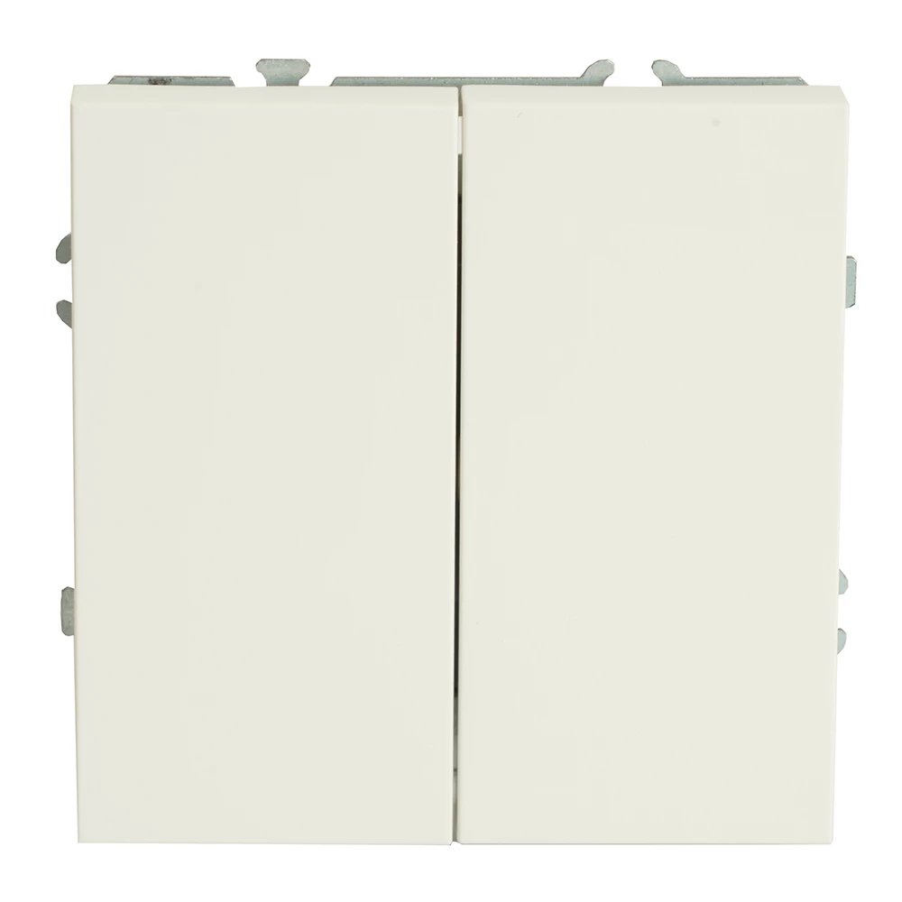 Переключатель перекрестный 2-клавишный (механизм), STEKKER, 250В, 10А, серия Эмили, RSW10-5111-01, белый фарфор, soft touch (50162) - Viokon.com