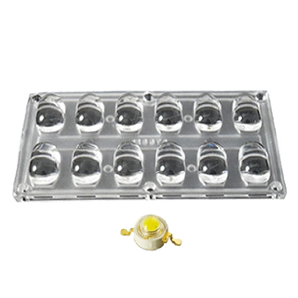 Блок линз 12BST-E (130x65°, 12x LED) (Turlens, -) 016078 - Viokon.com