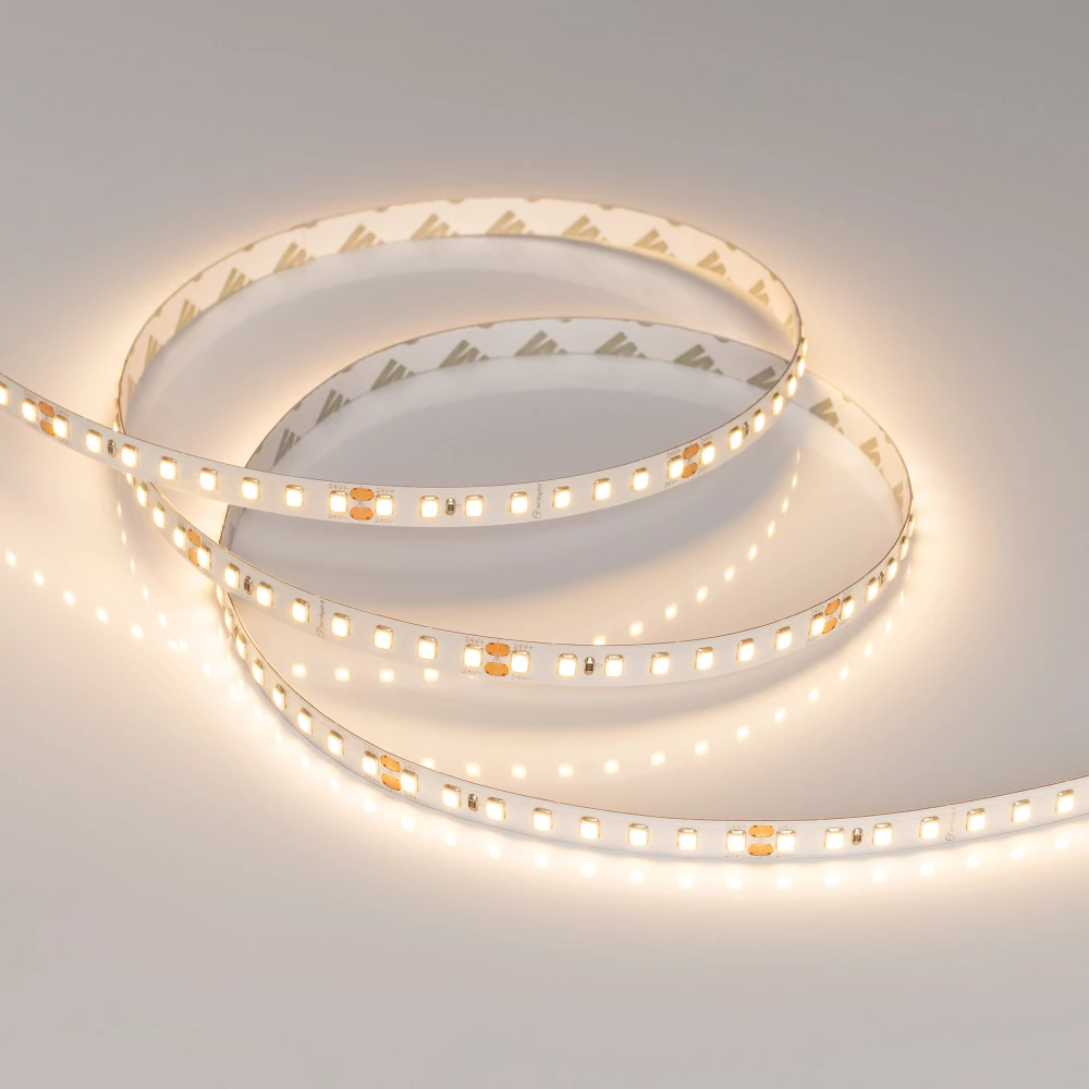Лента RT-A128-8mm 24V Warm2700 (9.6 W/m, IP20, 2835, 5m) (Arlight, высок.эфф.150 лм/Вт) 038759 - Viokon.com