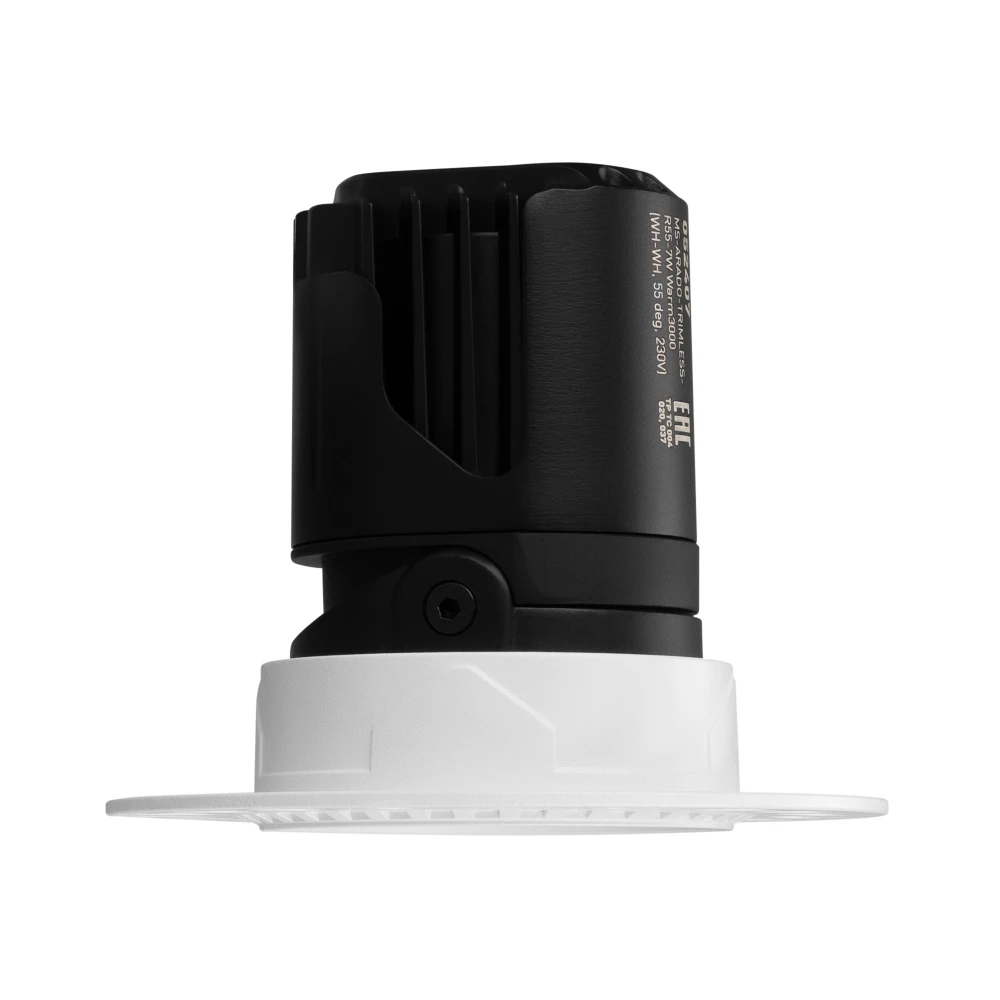Светильник MS-ARADO-TRIMLESS-R55-7W Warm3000 (WH-WH, 55 deg, 230V) (Arlight, IP20 Металл, 5 лет) 052407 - Viokon.com