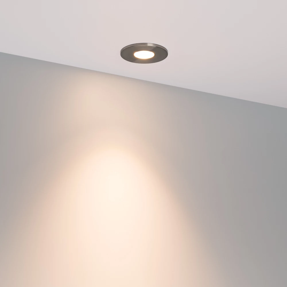 Светильник MS-GLORY-BUILT-R54-5W Warm3000 (NI, 38 deg, 230V) (Arlight, IP54 Металл, 5 лет) 047289 - Viokon.com